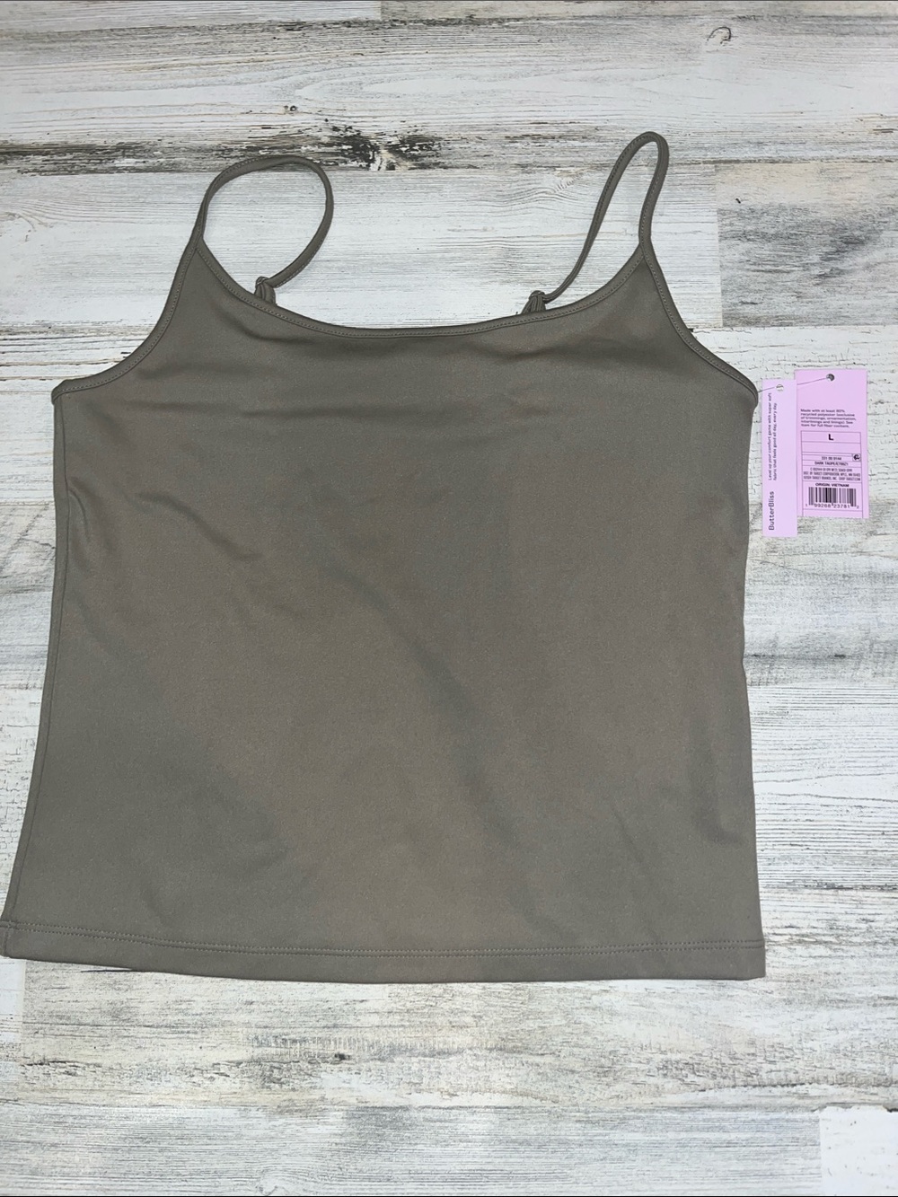 Butter Olive Green Spaghetti Strap Cami